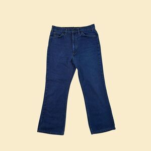 70s/80s bootcut mens 34x39 jeans by Plain Pockets (JCPenney), vintage mens pants